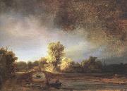 REMBRANDT Harmenszoon van Rijn Landscape with a Stone Bridge (mk33) oil on canvas